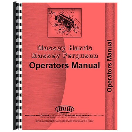 New Combine Operator's Manual Fits Massey Ferguson 850